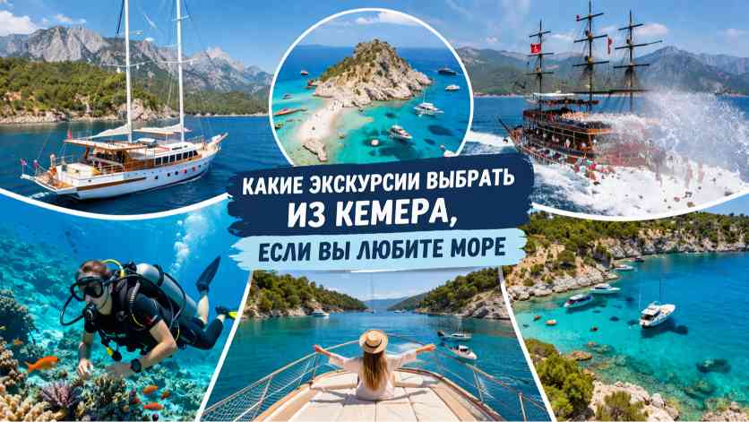 Какие экскурсии выбрать из Кемера, если вы любите море