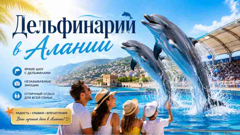  Шоу Дельфинов в Алании