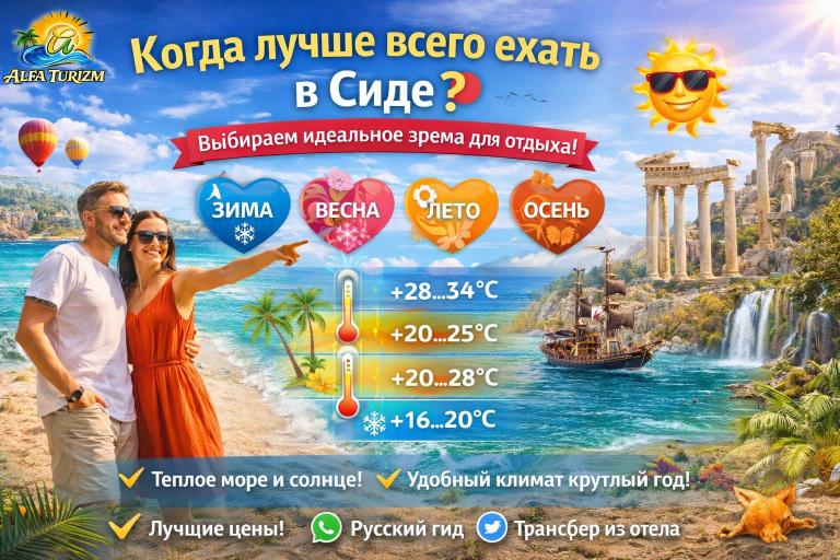 Когда лучше всего ехать в Сиде