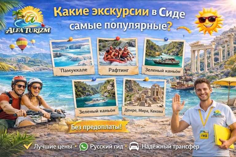 Какие экскурсии в Сиде самые популярные