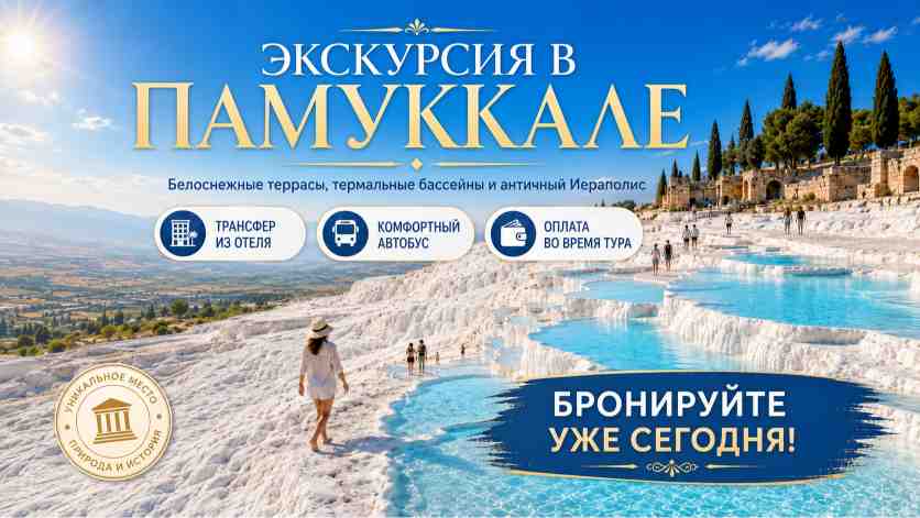  Экскурсия в Памуккале из Сиде