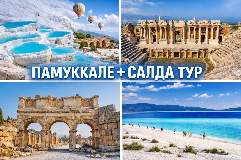 Экскурсия на Озеро Салда и Памуккале из Алании