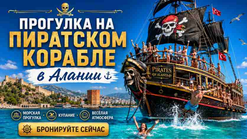 Прогулка на Яхте в Алании