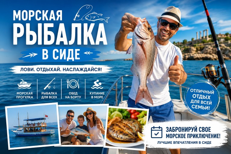 Морская Рыбалка в Сиде