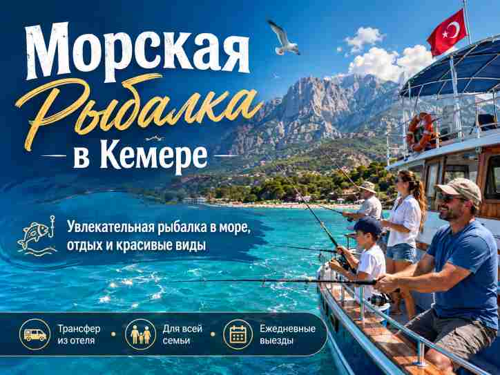  Морская Рыбалка в Кемере