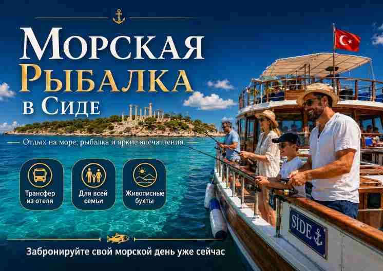  Морская Рыбалка в Сиде